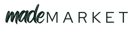 Logo of 'made MARKET' on a white background